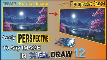 How to Add Perspective to Images in CorelDRAW | "CorelDRAW 12 Perspective Apply" | Easy Tutorial