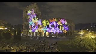 [English-sub] Colosseum Lit Up to Mark 150th Anniversary of the Italy-Japan Diplomatic Ties