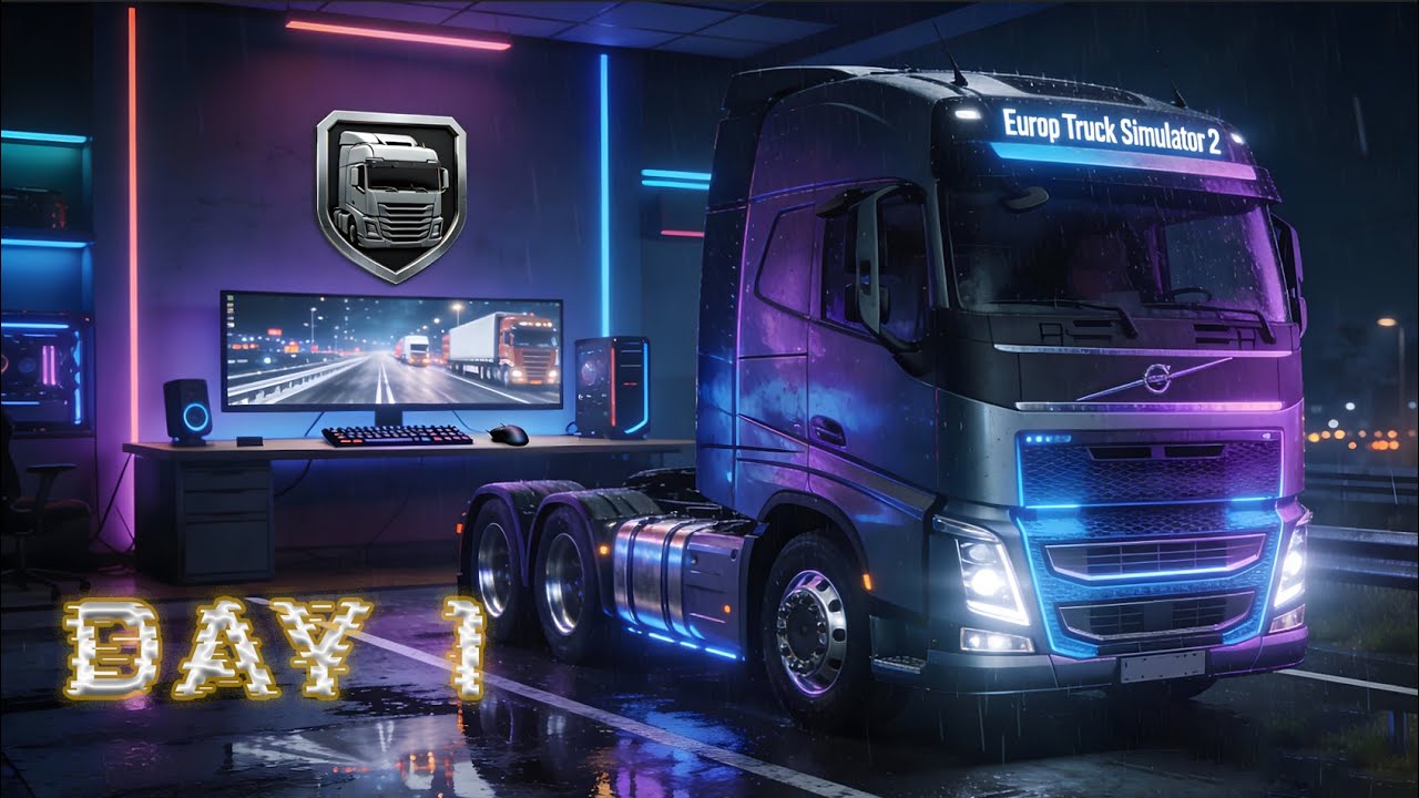 Euro Truck Simulator 2 LIVE 🚛 | Day 1 | Hindi Gameplay Full