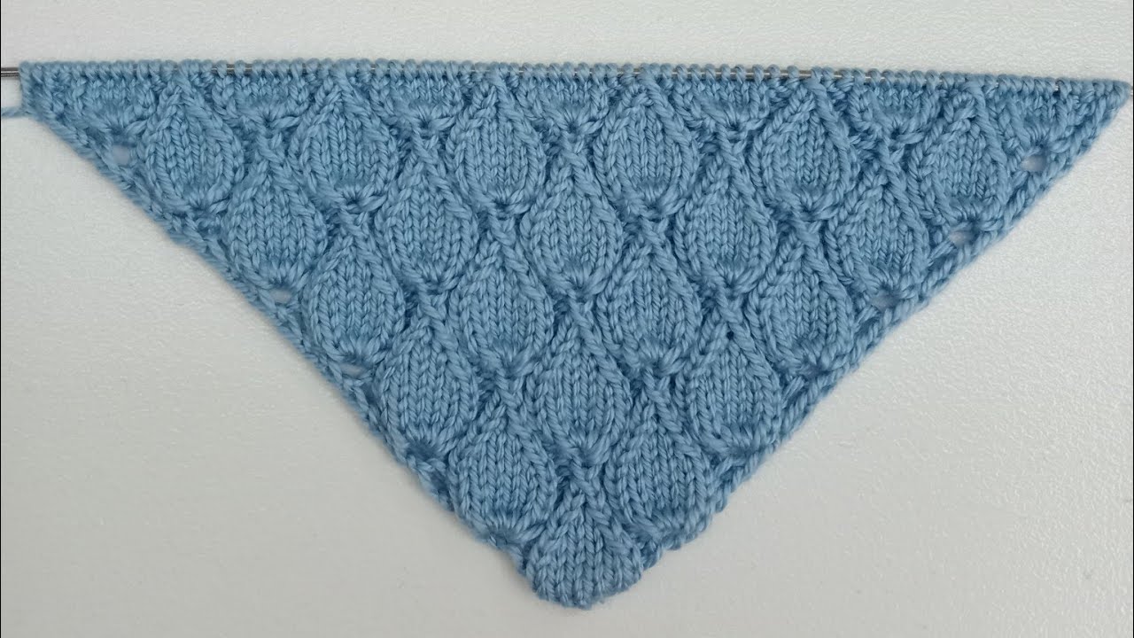 MİNİ YAPRAKLAR ÖRGÜ ŞAL MODELİ