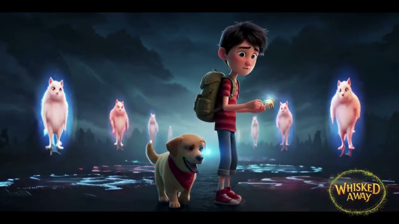 "Alien Puppy and little boy Leo" Series-They Found A strange Portal and Another mysterious Realm🐾👽"