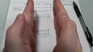 Adding and Subtracting Uncertainties