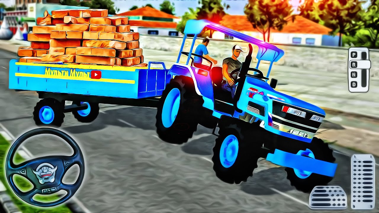 Real Tractor Trolley Cargo Simulation - Bus Simulator Indonesia - Android GamePlay #25