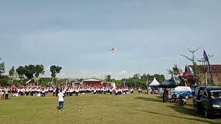 Pelepasan Balon Lapangan Karangtakun Kalidawir Tulungagung Jawa Timur, Senam Perwosi,