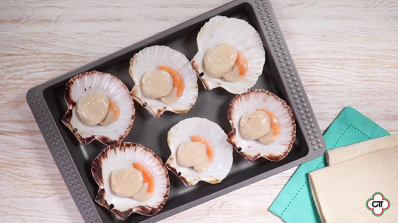 Scallops with Taleggio PDO fondue YouTube