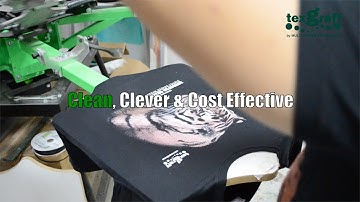 Simulated 4 color t shirt / full color t-shirt Screen Printing - wet on wet. NO Emulsion.