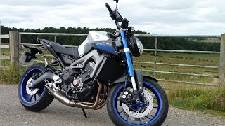 My new 2015 Yamaha FZ / MT 09 with akrapovic exhaust  (First ride thoughts-review)
