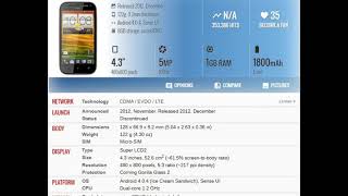 HTC One SV CDMA  Price and Specifications