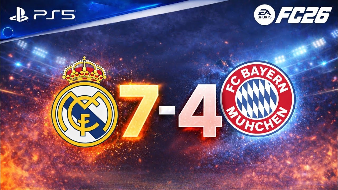 Real Madrid 7-4 Bayern Munich – What a Champions League Night! | FIFA 26