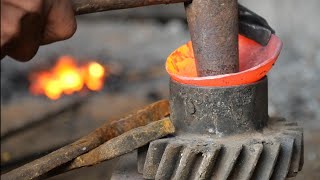 making a frying bowl | blacksmith