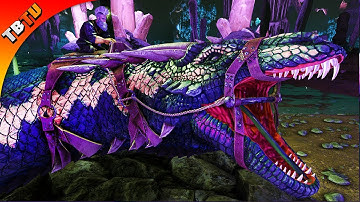 SUPER EASY TAMING TRICK! HOW TO TRAP AND TAME THE BASILISK! Ark Aberration DLC Gameplay