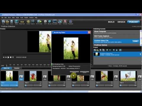 Hướng dẫn Proshow Producer - Xuất file video dạng MP4