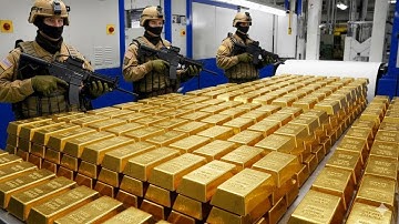 Inside the 24K Gold Refinery: From Raw Mining Ore to Pure Gold Bars (Full Process)