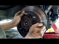 Isuzu dmax 4hj1 front wheel bearing replacement due to uneven tire wear and worn bearing