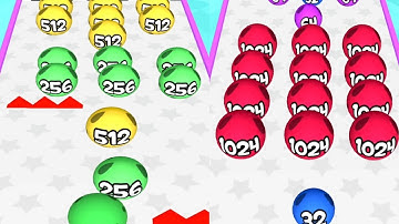 Fun Race Run 2048 3D! Ball Run Game Levels (96-105) Android iOS Gameplay