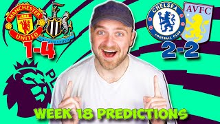 Premier League 202526 Week 18 Predictions  Tips  Newcastle Vs Man United  More Insane Games