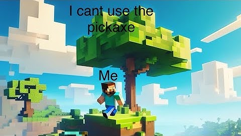 Minecraft Hive Skywars but I can‘t use the pickaxe