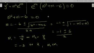 How to solve second order linear differential equations (Constant coefficients) Example 8.