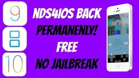 NDS4IOS ON IOS 10,IOS 9(NO JAILBREAK FREE)(IPAD,IPOD,IPHONE)