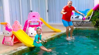 Download lagu Milusik and papa pretend play with Waterslide MP3 Download lagu Milusik and papa pretend play with Waterslide