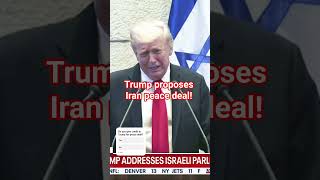 Trump is making peace with Iran in Israel? #Trump #Iran #Peace #Israel #Deal 🇺🇸🕊️🇮🇷 #trump #usa