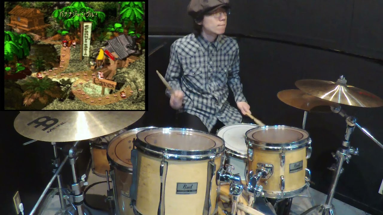 [♪Drum cover♪] ステージマップ/ Simian Segue  [スーパードンキーコング / super donkey kong]