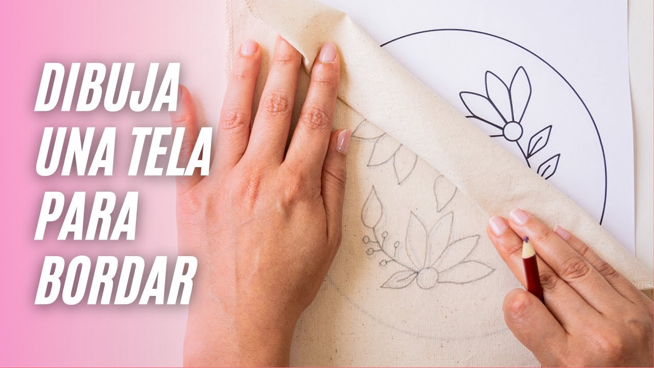 💕 COMO CALCAR UN DIBUJO EN LA TELA PARA BORDAR?  Instrucciones Básicas para  Bordar a Mano - Trucos! 