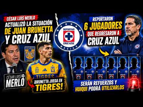 🚨 ¡BOMBA EN CRUZ AZUL! César Merlo Revela la Verdad Sobre Brunetta y Huiqui Recupera 6 Refuerzos 😱🔵