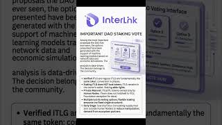 🚀InterLink DAO voting is live.Community decides. The future evolves.#InterLink #ITLG #ITL #ITLX #DAO