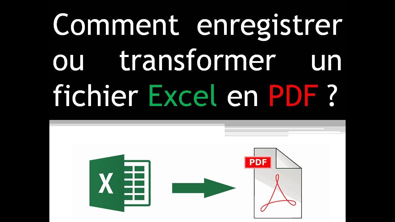 Enregistrer Un Excel En Pdf | Convertir Excel To Pdf – UWJT