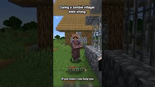 Saving a Zombie villager Went TERRIBLY Wrong #minecraft