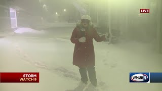 Hampton Beach reaches blizzard conditions