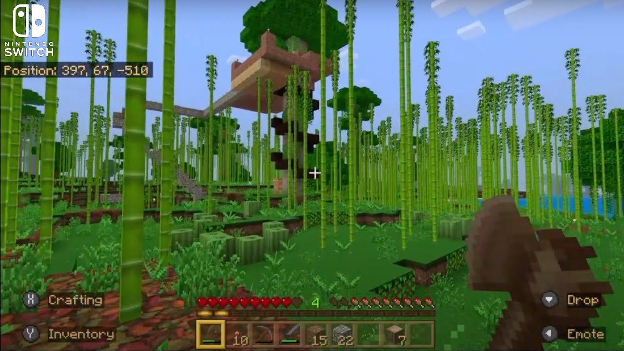 Securing Treetop Camp with Garden and Mine | Minecraft - YouTube