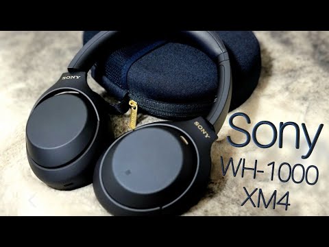 Sony WH-1000XM4 Midnight Blue Headphones unboxing