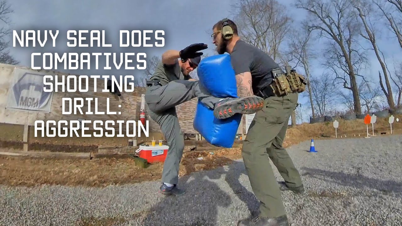 Navy SEAL does Combatives Shooting Drill: Aggression | Tactical - YouTube