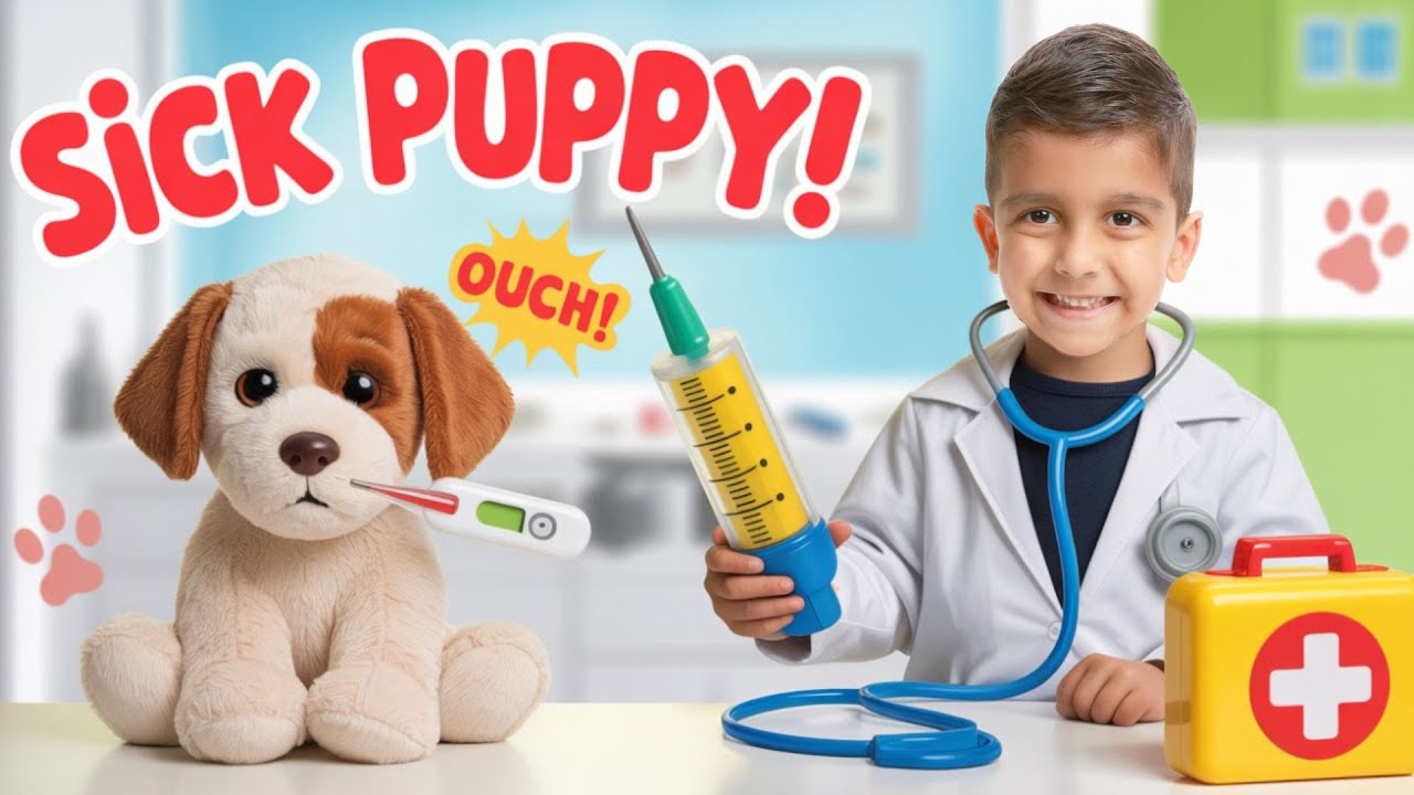 🐶 Vet Doctor Pretend Play for Kids 🐾   Caring for Animals Story