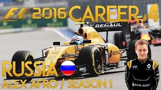 F1 2016 Game Career Mode - Part 4 RUSSIAN GRAND PRIX (PS4 Gameplay)