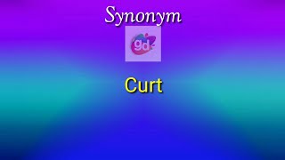 Curt Synonym with Meaning||Telugu Meaning||Googul Dictionary#curtsynonym