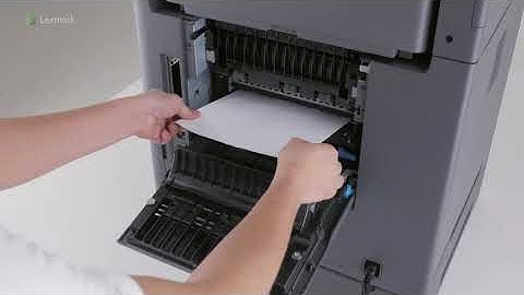 Lexmark XM7355 - Clearing paper jam in door C