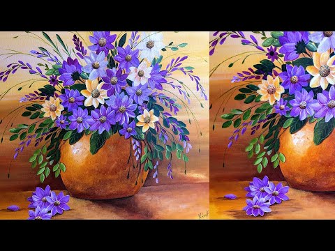 Como PINTAR FLORES Tutorial / Los Mejores Trucos