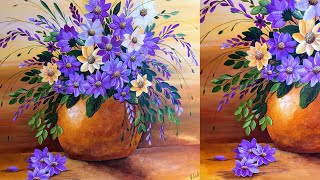 How to PAINT FLOWERS Tutorial / The Best Tricks