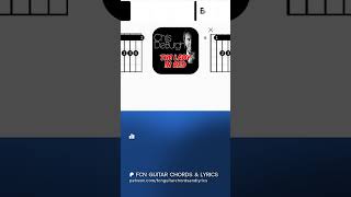 Chris de Burgh - The Lady in Red | Scrolling Guitar Chords &amp; Lyrics  #guitar #music #rock #cover