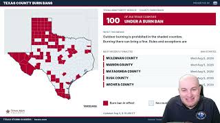 Texas Wildfire Danger Expands Pop-Up Storms Return