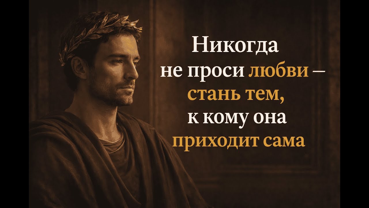 🌞 Никогда не проси любви — стань тем, к кому она приходит сама | Стоицизм