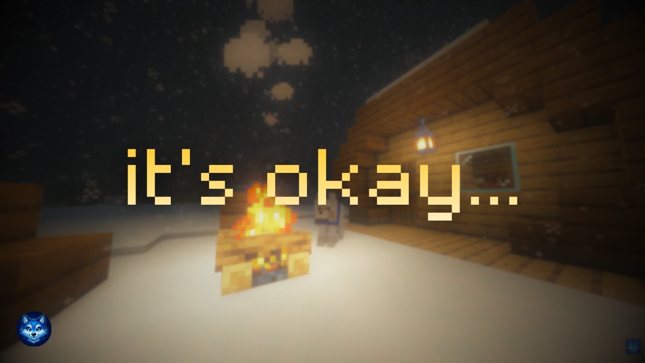 Cozy Snow Cabin & Campfire Sounds | 3 Hour Minecraft Winter Ambience