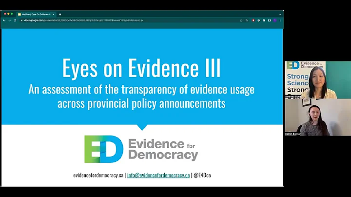 Eyes On Evidence III webinar