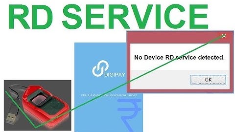 No Device RD Service detected. problem solution