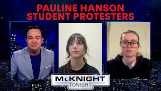 The students protesting Pauline Hanson