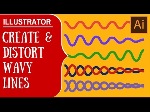 Create and Distort Wavy Lines in Illustrator - Draw a Decaying Sine Curve