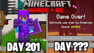 I Died In My Minecraft HARDCORE World... This Is Everything That Happened...